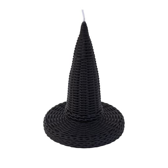 6" Black Witch Hat Unscented Candle by Ashland®